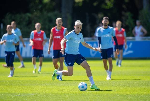 Fussball, Herren, Saison 2024 25, 2. Bundesliga, Hertha BSC, Training, Marten Winkler (Hertha BSC), 13.08. 2024,