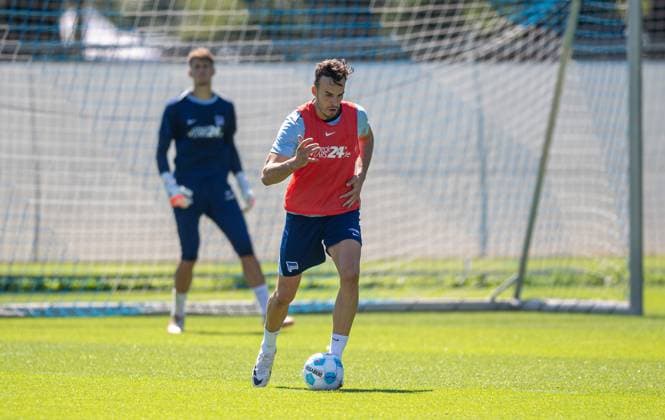 Fussball, Herren, Saison 2024 25, 2. Bundesliga, Hertha BSC, Training, Haris Tabakovic (Hertha BSC), 13.08. 2024,