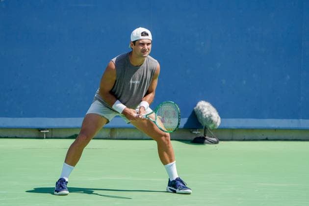 Cincinnati Open: First Round Matches Marcos Giron is playing during his first-round match at the Cincinnati Open tennis tournament in Mason, Ohio, on August 13, 2024. Mason Ohio United States  Copyright: xJasonxWhitmanx originalFilename:whitman-cincinna240813_npEVX.jpg