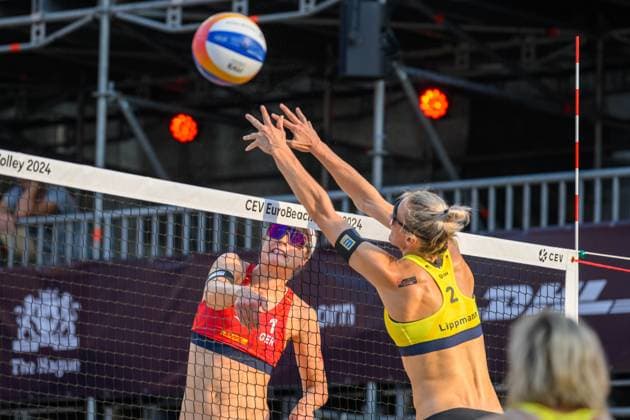 European Championships Beach-Volleyball, 13.08.2024, Arnhem Cinja Tillmann (GER); European Championships Beach-Volleyball, Arnhem am 13.08.2024 Copyright: xBEAUTIFULxSPORTS PeterxWeberx