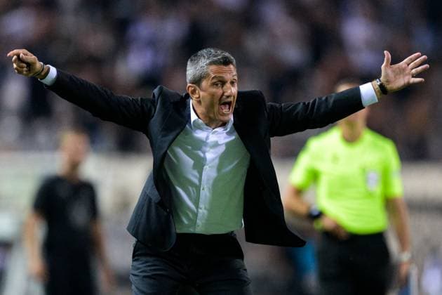 Sport Bilder des Tages 240813 Head coach Razvan Lucescu of PAOK during the UEFA Champions League football match between PAOK and Malmö FF on August 13, 2024 in Thessaloniki. Photo: Mathilda Ahlberg BILDBYRAN kod MA MA0703 fotboll football soccer fotball champions league paok malmö ff bbeng Copyright: MATHILDAxAHLBERG BB240813MA070