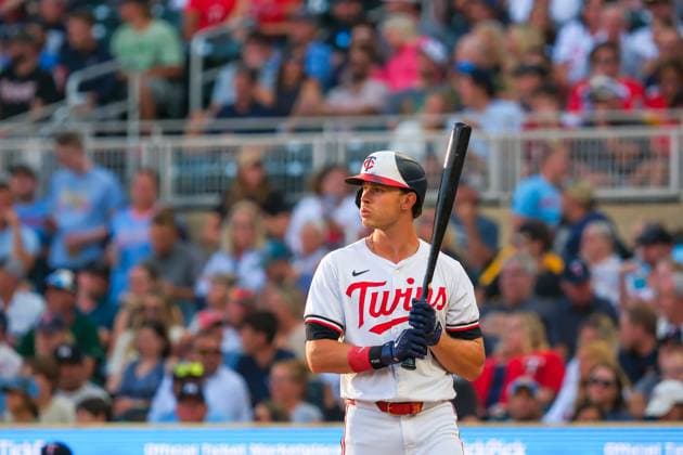 August 13, 2024, Minneapolis, Minnesota, USA: Minnesota Twins right fielder MAX KEPLER (26) looks on during a MLB, Baseball Herren, USA game between the Minnesota Twins and the Kansas City Royals at Target Field. The Twins won 13-3. Minneapolis USA - ZUMAg254 20240813_zsp_g254_067 Copyright: xStevenxGarciax