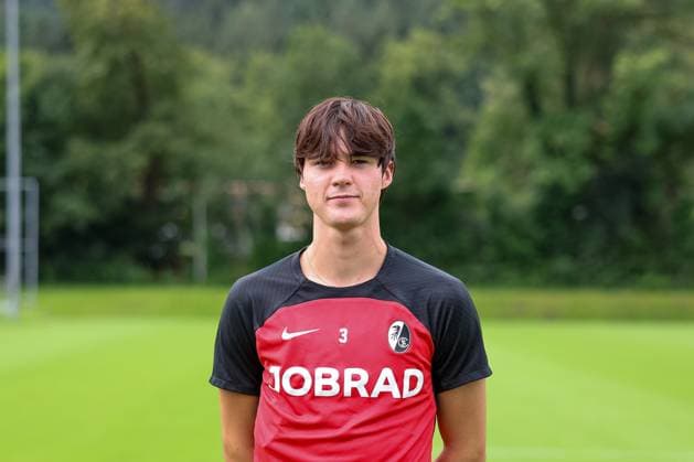 Drew Murray , Fussball, Regionalliga Suedwest, SC Freiburg II, Mannschaftsvorstellung, 04.07.2024, Freiburger Fußballschule, Freiburg im Breisgau, Deutschland Freiburg im Breisgau Freiburger Fußballschule Baden-Wuerttemberg Deutschland Copyright: xGrantxHubbsx