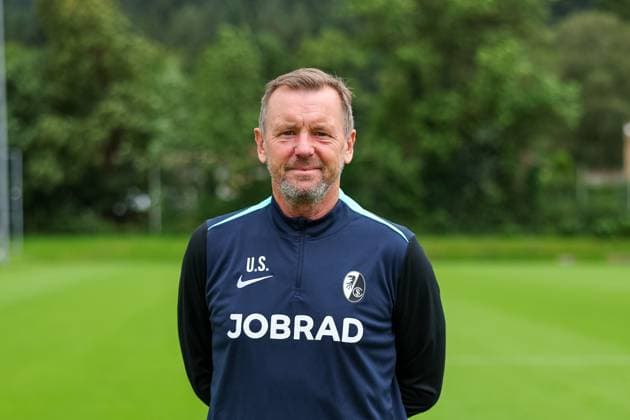 Uwe Staib, Co-Trainer , Fussball, Regionalliga Suedwest, SC Freiburg II, Mannschaftsvorstellung, 04.07.2024, Freiburger Fußballschule, Freiburg im Breisgau, Deutschland Freiburg im Breisgau Freiburger Fußballschule Baden-Wuerttemberg Deutschland Copyright: xGrantxHubbsx