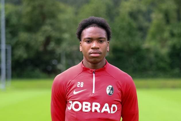 David Amegnaglo , Fussball, Regionalliga Suedwest, SC Freiburg II, Mannschaftsvorstellung, 04.07.2024, Freiburger Fußballschule, Freiburg im Breisgau, Deutschland Freiburg im Breisgau Freiburger Fußballschule Baden-Wuerttemberg Deutschland Copyright: xGrantxHubbsx