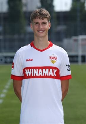 Stuttgart , Fototermin , Luca Raimund ; VfB Stuttgart ; Bundesliga, 1.Liga, Porträttermin 2024 2025
