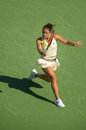 August 14, 2024, Mason, Oh, USA: 2024 Cincinnati Open Tennis, 2024 08 14 - Emma Navarro hits a ball against opponent Mirra Andreeva. ZUMAPress Mason USA - ZUMAn24_ 20240814_zaf_n24_048 Copyright: xWallyxNellx