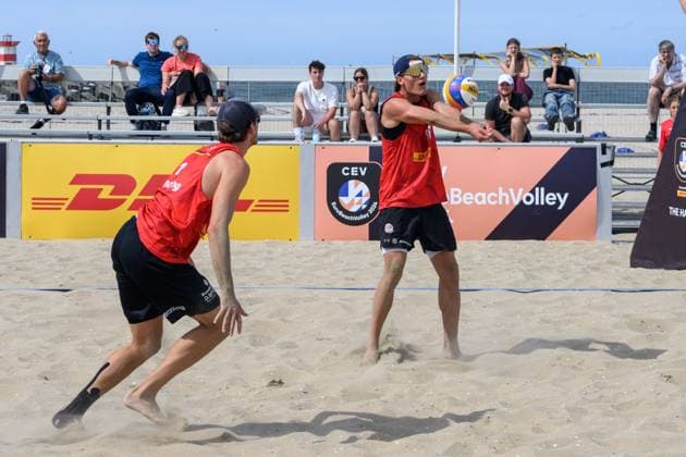European Championships Beach-Volleyball, 15.08.2024, Den Haag Maximilian (Max) Just; European Championships Beach-Volleyball, Den Haag am 15.08.2024 Copyright: xBEAUTIFULxSPORTS PeterxWeberx