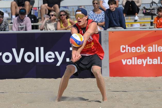 European Championships Beach-Volleyball, 15.08.2024, Den Haag Maximilian (Max) Just; European Championships Beach-Volleyball, Den Haag am 15.08.2024 Copyright: xBEAUTIFULxSPORTS PeterxWeberx