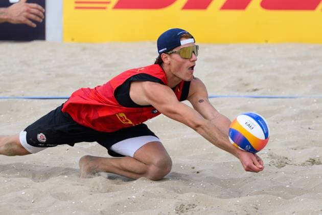 European Championships Beach-Volleyball, 15.08.2024, Den Haag Maximilian (Max) Just; European Championships Beach-Volleyball, Den Haag am 15.08.2024 Copyright: xBEAUTIFULxSPORTS PeterxWeberx