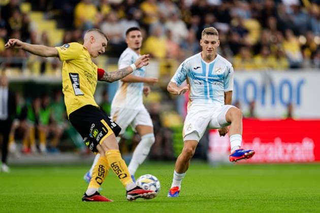 240815 Toni Fruk of Rijeka during the UEFA Europa League qualification match between Elfsborg and Rijeka on August 15, 2024 in Boras. Photo: Carl Sandin BILDBYRAN kod CS JJ0389 fotboll football soccer fotball uefa europa league elfsborg hnk rijeka bbeng Copyright: CARLxSANDIN BB240815CS016