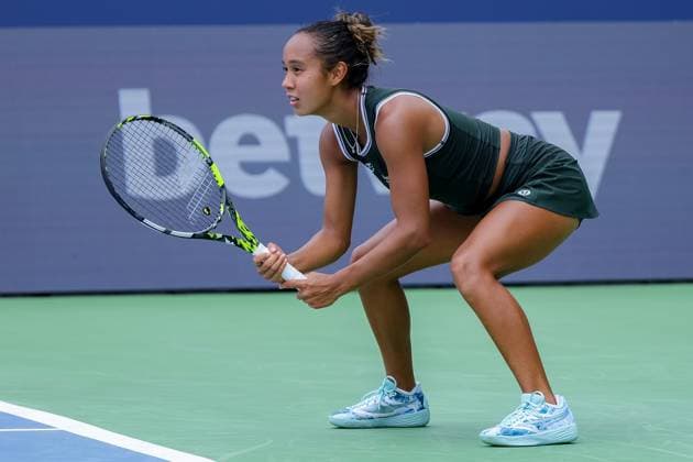 August 15, 2024, Mason, Ohio, U.S: Leylah Fernandez (CAN) prepares to receive serve during ThursdayÃ¢â‚¬â ¢s round of the Cincinnati Open at the Lindner Family Tennis Center , Mason, Oh. Mason U.S - ZUMAs304 20240815_zaf_s304_071 Copyright: xScottxStuartx