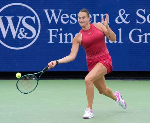 August 15, 2024: Aryna Sabalenka (BLR) defeated Elisabetta Cocciaretto (ITA) 6-3, 6-4, at the Cincinnati Open being played at Lindner Family Tennis Center in Mason, Ohio. Tennisclix CSM Mason USA - ZUMAc04_ 20240815_zma_c04_040 Copyright: xLesliexBillmanx