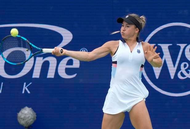 6-4 August 15, 2024: Yulia Putintseva (KAZ) defeated CoCo Gauff (USA) 6-4, 2-6, 6-4 at the Cincinnati Open being played at Lindner Family Tennis Center in Mason, Ohio. Tennisclix CSM Mason USA - ZUMAc04_ 20240815_zma_c04_062 Copyright: xLesliexBillmanx