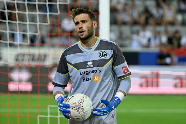 Torhüter Amir Saipi, FCL, FC Lugano - FK Partizan Belgrad, Qualifikation Europa League, Fussball, 15.08.2024