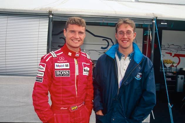 Formel 1, Grand Prix Portugal 1996, Estoril, 22.09.1996 David Coulthard Greg Moore Estoril Portugal *** Formula 1, Grand Prix Portugal 1996, Estoril, 22 09 1996 David Coulthard Greg Moore Estoril Portugal