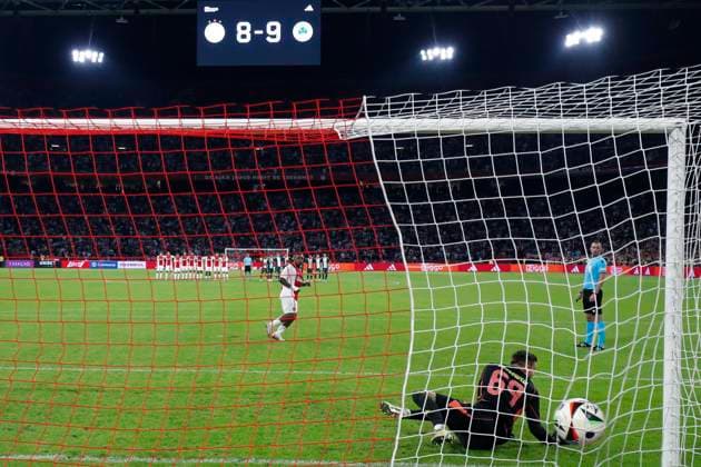 AMSTERDAM, 15-08-2024 , JohanCruyff Stadium Football UEFA Europa League qualifier season 2024 2025. Stadium overview before the match Ajax - Panathinaikos. Ajax wins after 34 penalty kicks. Steven Bergwijn scores from the penalty spot Ajax - Panathinaikos  x26040517x Copyright: