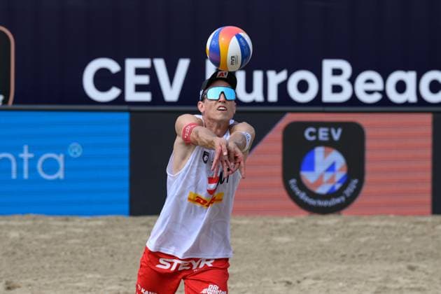 European Championships Beach-Volleyball, 16.08.2024, Den Haag Julian Hörl; European Championships Beach-Volleyball, Den Haag am 16.08.2024 Copyright: xBEAUTIFULxSPORTS PeterxWeberx