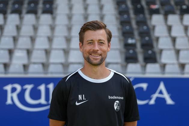 Nico Schneck (SC Freiburg, Co-Trainer) Media Day in der Saison 2024 2025 bei den SC Freiburg Frauen Copyright: xArnexAmbergx