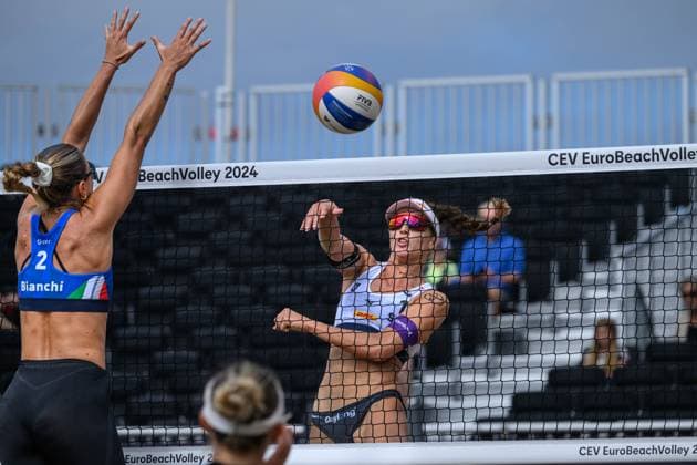 European Championships Beach-Volleyball, 16.08.2024, Den Haag Anouk Verge-Depre (SUI); European Championships Beach-Volleyball, Den Haag am 16.08.2024 Copyright: xBEAUTIFULxSPORTS PeterxWeberx