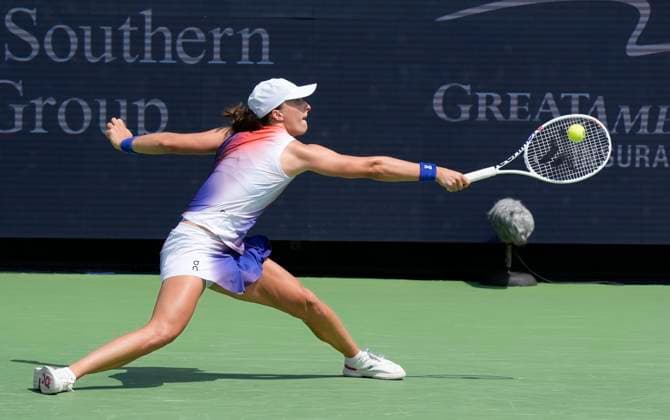August 16, 2024: Iga Swiatek (POL) defeated Marta Kostyuk (UKR ) 6-2, 6-2, at the Cincinnati Open being played at Lindner Family Tennis Center in Mason, Ohio. Tennisclix CSM Mason USA - ZUMAc04_ 20240816_zma_c04_008 Copyright: xLesliexBillmanx