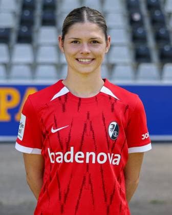 Eileen Campbell (SC Freiburg, 10) , SC Freiburg, Google Pixel Frauen-Bundesliga, Mannschaftsvorstellung, 03.08.2023, Schwarzwald-Stadion, Freiburg im Breisgau (Deutschland). Freiburg im Breisgau Schwarzwald-Stadion Baden-Wuerttemberg Deutschland Copyright: xGrantxHubbsx