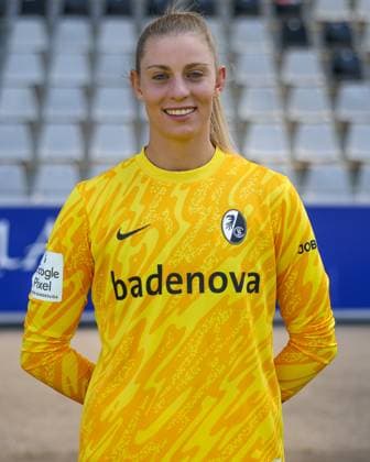 Rafaela Borggräfe, Borggrafe (SC Freiburg, 12) , SC Freiburg, Google Pixel Frauen-Bundesliga, Mannschaftsvorstellung, 03.08.2023, Schwarzwald-Stadion, Freiburg im Breisgau (Deutschland). Freiburg im Breisgau Schwarzwald-Stadion Baden-Wuerttemberg Deutschland Copyright: xGrantxHubbsx