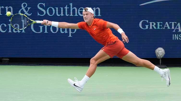 August 16, 2024: Holger Rune (DEN) defeated Gael Monfils (FRA) 6-3, 7-6, at the Cincinnati Open being played at Lindner Family Tennis Center in Mason, Ohio. Ã‚ Tennisclix CSM Mason USA - ZUMAc04_ 20240816_zma_c04_079 Copyright: xLesliexBillmanx