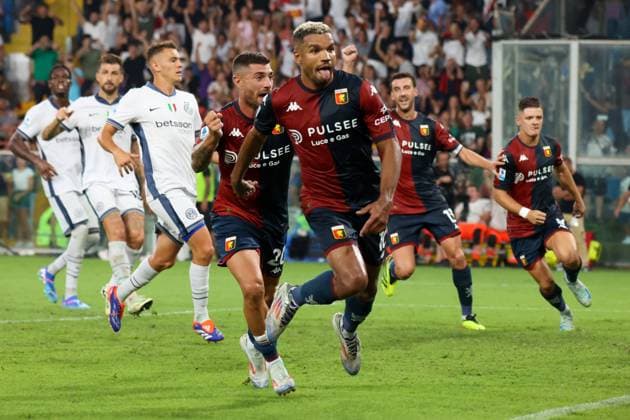 Sport Themen der Woche KW33 Sport Bilder des Tages Serie A, Day 1, Genova, Stadio Ferraris, 17-08-2024, Genoa - Inter, in the photo: exultation Messias during Genoa CFC vs Inter - FC Internazionale, Italian soccer Serie A match in Genoa, Italy, August 17 2024  Copyright: xGabrielexSiri IPAxSportx xipa-agx xx IPA_48893993 IPA_Agency_IPA48893993