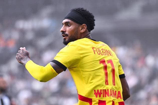 Angelo Fulgini ( 11 - Lens ) reacts during the Ligue 1 match between Angers SCO and RC Lens at Stade Raymond Kopa on August 18, 2024 in Angers, France. ( Photo by federico pestellini panoramic ) - FOOTBALL : Angers vs Lens - Ligue 1 - 18 08 2024 FedericoPestellini Panoramic 