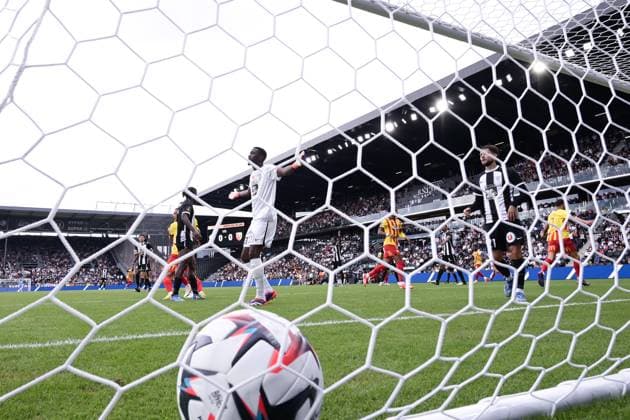 Fofana Yahia ( 30 - Angers ) looks dejected during the Ligue 1 match between Angers SCO and RC Lens at Stade Raymond Kopa on August 18, 2024 in Angers, France. ( Photo by federico pestellini panoramic ) - FOOTBALL : Angers vs Lens - Ligue 1 - 18 08 2024 FedericoPestellini Panoramic 