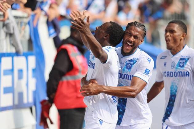 RECORD DATE NOT STATED (Auxerre) Joie Lasso Coulibaly Football : Auxerre vs Nice - Ligue 1 - 18 08 2024 StephanieGrossetete Panoramic 