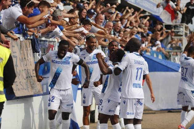 RECORD DATE NOT STATED (Auxerre) Joie Lasso Coulibaly Football : Auxerre vs Nice - Ligue 1 - 18 08 2024 StephanieGrossetete Panoramic 
