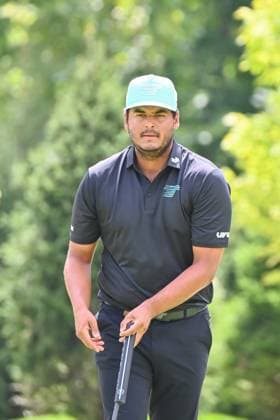 WHITE SULPHUR SPRINGS, WV - AUGUST 18: Torque GC s Sebastian Munoz during the final round of LIV Golf Greenbrier tournament at The Greenbrier Resort on August 18, 2024, in White Sulphur Springs, WV.(Photo by Brian Bishop Icon Sportswire) GOLF: AUG 18 LIV Golf League Greenbrier EDITORIAL USE ONLY Icon240818009