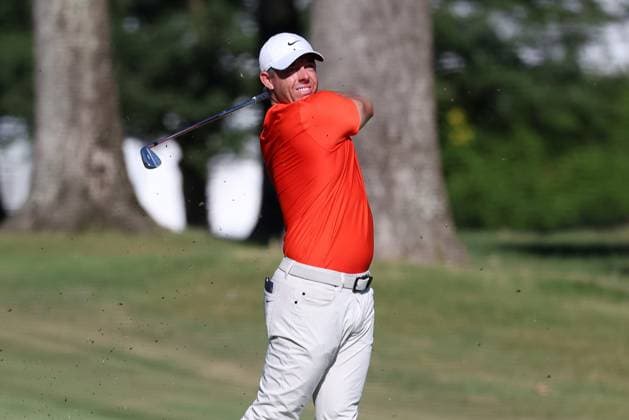 MEMPHIS, TN - AUGUST 18: Rory McIlroy during the final round of the 2024 FedEx St. Jude Championship on August 18, 2024 at TPC Southwind in Memphis, Tennessee. (Photo by Michael Wade Icon Sportswire) GOLF: AUG 18 PGA, Golf Herren FedExCup Playoffs - FedEx St. Jude Championship EDITORIAL USE ONLY Icon08182408
