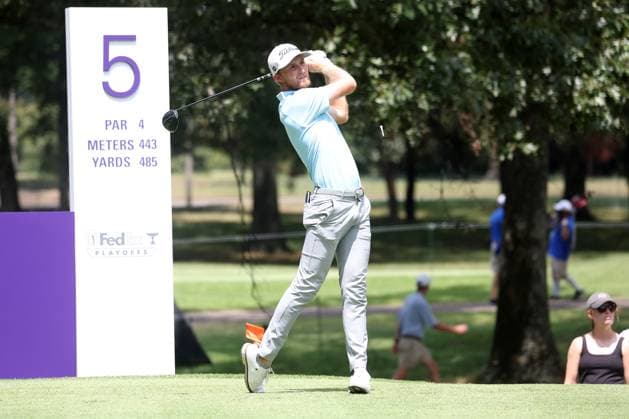 MEMPHIS, TN - AUGUST 18: Will Zalatoris (USA) during the final round of the 2024 FedEx St. Jude Championship on August 18, 2024 at TPC Southwind in Memphis, Tennessee. (Photo by Michael Wade Icon Sportswire) GOLF: AUG 18 PGA, Golf Herren FedExCup Playoffs - FedEx St. Jude Championship EDITORIAL USE ONLY Icon08182439