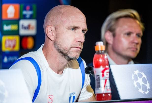 240820 Head coach Henrik Rydström of Malmö FF during a press conference, PK, Pressekonferenz with Malmö FF on August 20, 2024 in Malmö. Photo: Christian Örnberg BILDBYRAN COP 166 CO0455 fotboll football soccer fotball champions league presskonferens press conference malmö ff bbeng play-off Copyright: CHRISTIANxÖRNBERG BB240820CO060
