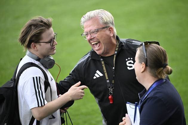 MALMÖ, SVERIGE 20240820 Sparta Prags huvudtränare Lars Friis under träning inför Champions League kvalet mot Malmö FF pa Eleda Stadion i Malmö. MALMÖ SVERIGE x50090x
