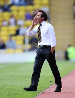 Soccer 2012: Watford v Tottenham Hotspur AUG 05 Watfords Gianfranco Zola looks on ..Pre-season friendly, Watford v Tottenham Hotspur, Vicarage Road, London, 5th August 2012. Pic David Klein(Credit Image: &copy; David Klein Sportimage Cal Media) Watford United Kingdom EDITORIAL USE ONLY Copyright: xx ZUMA-20120805_zaf_si1_021.jpg DavidxKleinx csmphoto625752