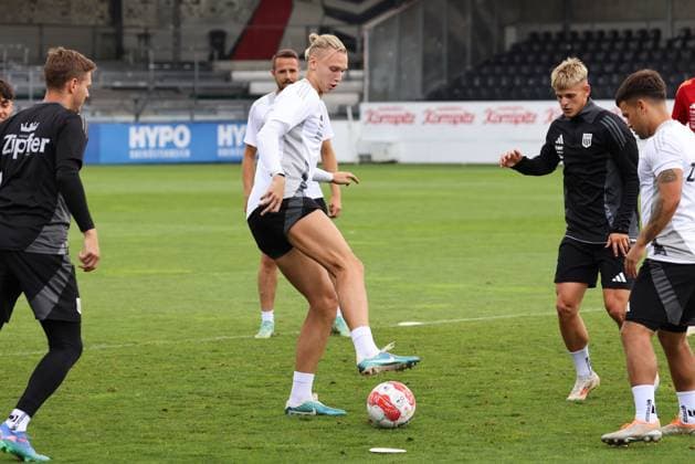SOCCER - UEFA EL, LASK vs Bukarest LINZ,AUSTRIA,21.AUG.24 - SOCCER - UEFA Europa League, qualification, Linzer ASK vs FCSB Bukarest, preview, training LASK. Image shows Maksym Talovierov (LASK).  GEPAxpictures xMathiasxMandl