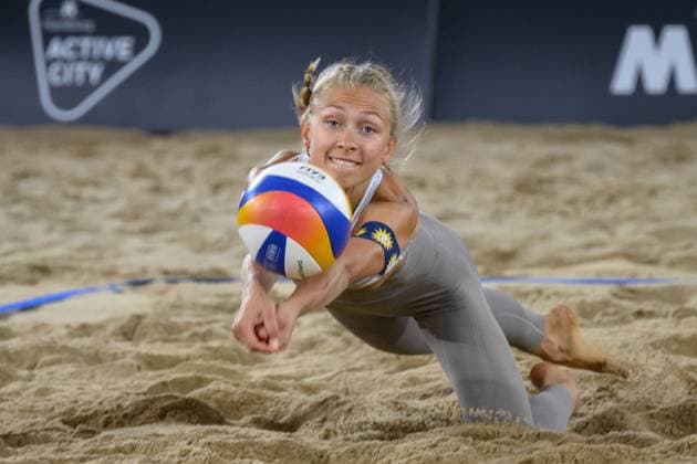 Beach Pro Tour - Elite 16 Hamburg, 21.08.2024 Paula Schürholz (GER); Beach Pro Tour - Elite 16, Hamburg, Stadion Am Rothenbaum am 21.08.2024 Copyright: xBEAUTIFULxSPORTS PeterxWeberx