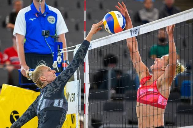 Beach Pro Tour - Elite 16 Hamburg, 21.08.2024 Sarah Schneider (GER); Beach Pro Tour - Elite 16, Hamburg, Stadion Am Rothenbaum am 21.08.2024 Copyright: xBEAUTIFULxSPORTS PeterxWeberx