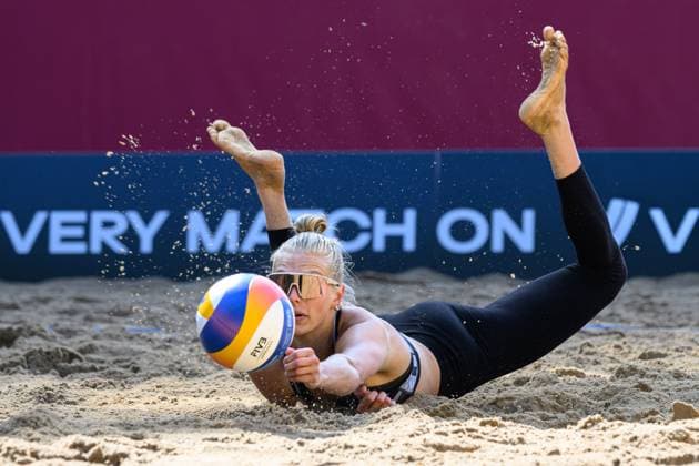 Beach Pro Tour - Elite 16 Hamburg, 21.08.2024 Linda Bock (GER); Beach Pro Tour - Elite 16, Hamburg, Stadion Am Rothenbaum am 21.08.2024 Copyright: xBEAUTIFULxSPORTS PeterxWeberx