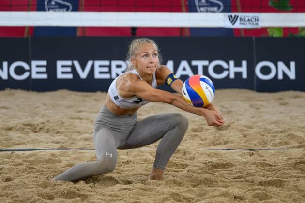 Beach Pro Tour - Elite 16 Hamburg, 21.08.2024 Paula Schürholz (GER); Beach Pro Tour - Elite 16, Hamburg, Stadion Am Rothenbaum am 21.08.2024 Copyright: xBEAUTIFULxSPORTS PeterxWeberx