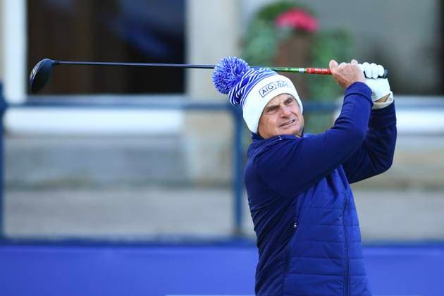21st August 2024; Old Course at St Andrews, St Andrews, Fife, Scotland; AIG Womens Open Golf, Practice Day 3; Billionaire Jimmy Dunne, president of Seminole golf club tees off on the first hole of the Old Course, St Andrews Links during the pro-am at the AIG Women& x2019;s Open  ActionPlus12683549 DavidxYoung