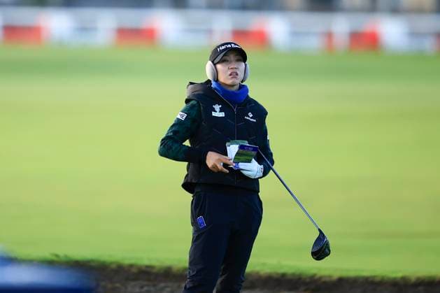 21st August 2024; Old Course at St Andrews, St Andrews, Fife, Scotland; AIG Womens Open Golf, Practice Day 3; Lydia Ko of New Zealand on the second tee of the Old Course, St Andrews Links during the pro-am at the AIG Women& x2019;s Open  ActionPlus12683555 DavidxYoung