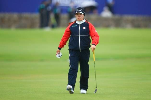 21st August 2024; Old Course at St Andrews, St Andrews, Fife, Scotland; AIG Womens Open Golf, Practice Day 3; Yani Tseng of Taiwan on the first green of the Old Course, St Andrews Links during a practice round at the AIG Women& x2019;s Open  ActionPlus12683705 DavidxYoung