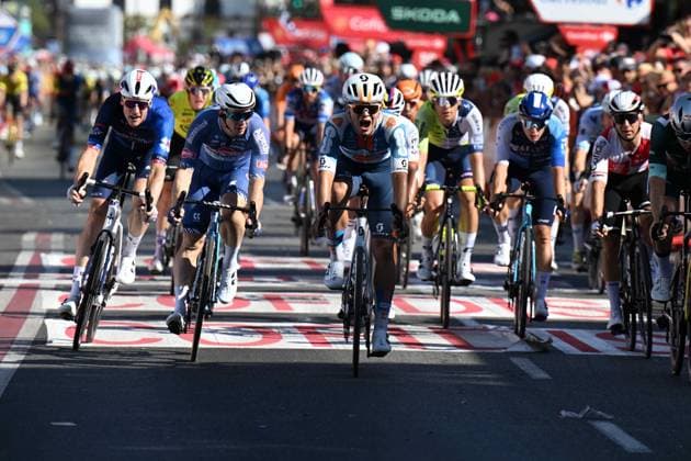 Sport Themen der Woche KW34 Sport Bilder des Tages 21-08-2024 Vuelta A Espana; Tappa 05 Fuente Del Maestre - Sevilla; 2024, Dsm - Firmenich Postnl; Bittner, Pavel; Siviglia; 