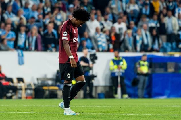 240821 Angelo Preciado of Sparta Prag during the UEFA Champions League football match between Malmö FF and Sparta Prag on August 21, 2024 in Malmö. Photo: Christian Örnberg BILDBYRAN COP 166 CO0456 fotboll football soccer fotball champions league malmö ff sparta prag bbeng play-off Copyright: CHRISTIANxÖRNBERG BB240821CO062