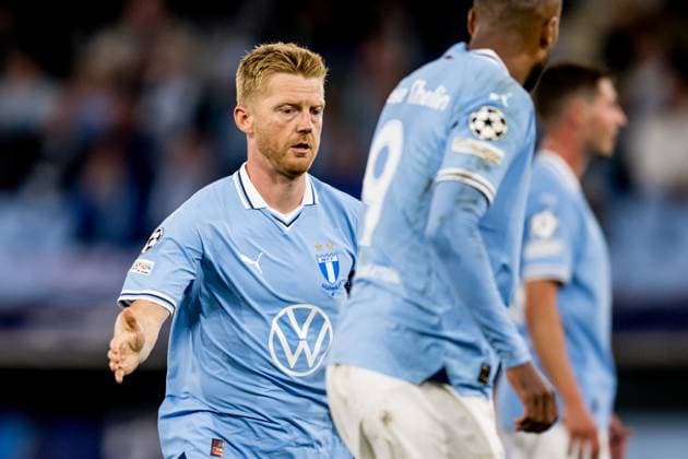 240821 Anders Christiansen of Malmö FF during the UEFA Champions League football match between Malmö FF and Sparta Prag on August 21, 2024 in Malmö. Photo: Christoffer Borg Mattisson BILDBYRAN COP 261 CO0456 fotboll football soccer fotball champions league malmö ff sparta prag bbeng play-off Copyright: CHRISTOFFERxBORGxMATTISSON BB240821CB049
